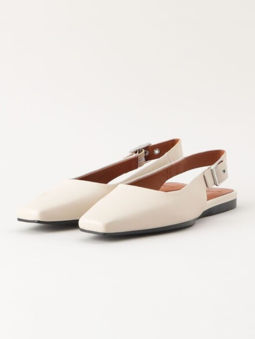 NWOT Vagabond Wioletta Leather Slingback Ballet Flat in Off White
